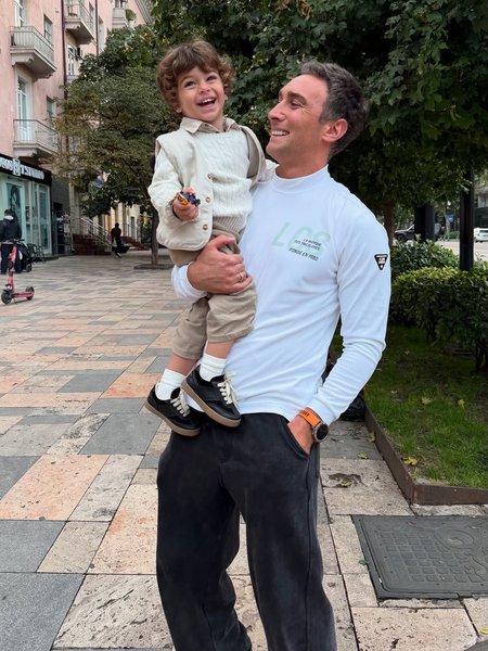 Іраклі Макацарія з сином Іраклі Макацарія діти